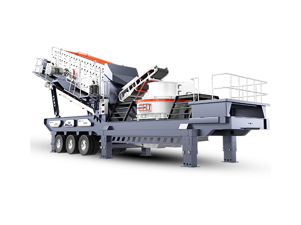 Impact mobile crushing station